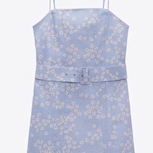 Zara Floral Mini Dress with Buckle